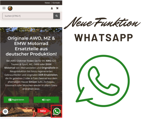 Neue Funktion - Wir sind per WhatsApp erreichbar! - Neue Funktion - Wir sind per WhatsApp erreichbar!