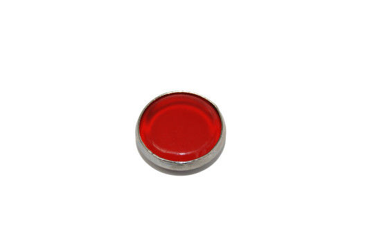 Kontrollglas HEL. (D=16,00mm) rot (Alu Fassung) AWO Touren, Sport