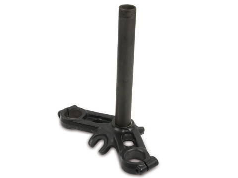 Gabelführung - Unterer Klemmkopf für Telegabel mit Führungsrohr D=35,00mm Steuerrohr M30x1,5 ohne Nut (schwarz) MZ ETZ125, ETZ150, ETZ250, ETZ251, ETZ301