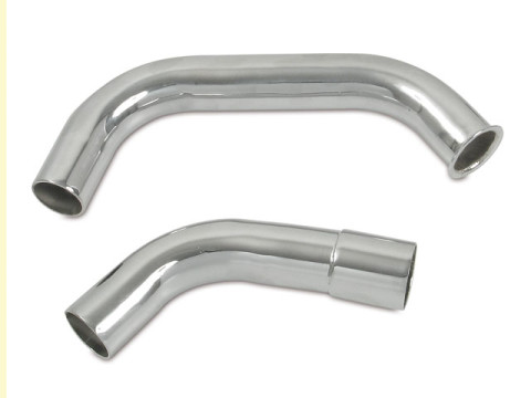 Satz - Krümmer (D=35,00mm) chrom (2 teilig) IWL TR150 Troll