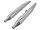 Auspuff D=40,00mm, L=820,00mm, Zigarre (rechts+links im Satz) dreiteilig, zerlegbar, chrom MZ ES250