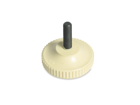 Rändelschraube elfenbein (M8) mit Gummischeibe IWL SR56 Wiesel, SR59 Berliner Roller