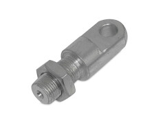Flachbolzen Anschluß Mitte Gesamtlänge 80mm /...