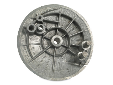 Bremsschild vorn (Gegenhalter) Ausführung mit Bremslichtkontakt MZ ETZ250
