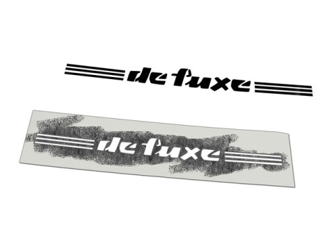 Schriftzug (Schablonierfolie) "de Luxe" MZ ES250
