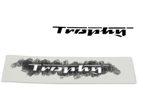 Schriftzug "Trophy" Schablonierfolie MZ ES250/2