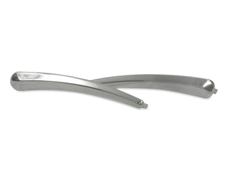 Satz - Zierleiste poliert links / rechts (für Scheinwerfer) Aluminium MZ ES175, ES175/1, ES250, ES250/1, ES300