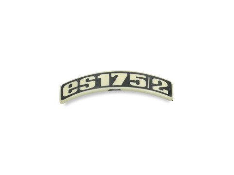 Plakette / Emblem / Schriftzug Kunststoff MZ ES175/2