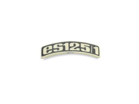 Plakette / Emblem / Schriftzug Kunststoff MZ ES125/1