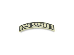 Plakette / Emblem / Schriftzug Kunststoff MZ ES250/1