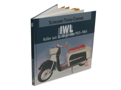 Buch mit dem Titel "IWL - Roller aus Ludwigsfelde 1955-1964"