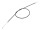 Gaszug schwarz (952,00 x 838,00mm) Aussenzugdrehgriff MZ ETS125 KL, ETS150 KL, ETS250 KL (kurzer Lenker, Flachlenker)