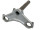 Gabelführung - Unterer Klemmkopf für Telegabel mit Führungsrohr D=35,00mm Steuerrohr M30x1,5 ohne Nut (silber) MZ TS250/1