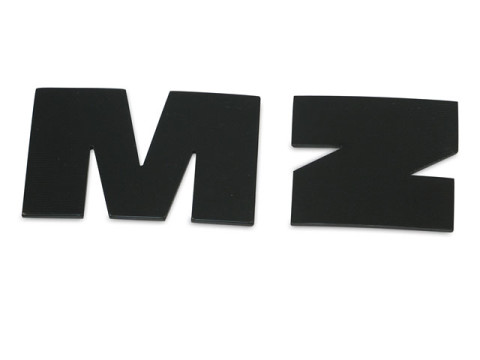 Buchstabe "M" + "Z" schwarz für Tank MZ ETZ125, ETZ150, ETZ250, ETZ251, ETZ301