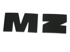 Buchstabe "M" + "Z" schwarz für...