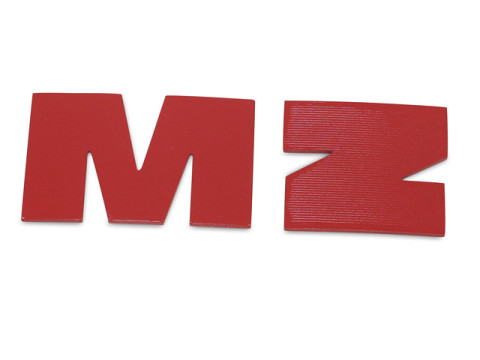 Buchstabe "M" + "Z" rot für Tank MZ ETZ125, ETZ150, ETZ250, ETZ251, ETZ301