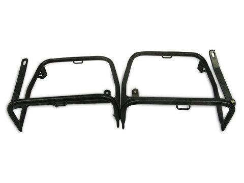 Satz - Gepäckträger für die Seite schwarz (DDR-Lagerware) (2 teilig) MZ TS250, TS250/1