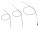 Bowdenzugsatz alter Typ (Stützmuffe am Handhebel) grau (3 teilig) AWO Touren
