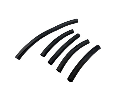 Satz Dämpfungsgummis / Dämpfungselemente Zylinder & Zylinderkopf (4 x 110mm, 1 x 200mm) Gummi schwarz (5 teilig) MZ ES175/2, ES250/2, ETS250, TS250/0