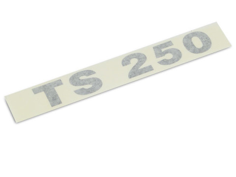 Schriftzug (Folie) "TS 250" schwarz für Seitendeckel MZ TS250