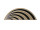 Schriftzug (Folie) "Trophy Halbrund" schwarz / chrom Tank MZ ETS250