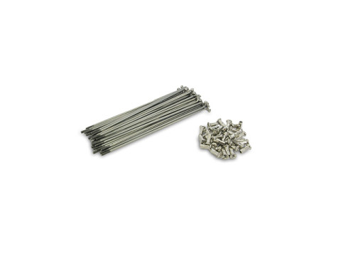 Satz - Speichen Vorderrad / Hinterrad M4 (L=200,00mm) Edelstahl (36 Speichen + Nippel) MZ BK350