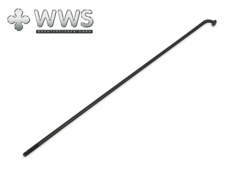 Speiche Hinterrad M4 (L=217,00mm) (90°) (Kleeblatt) schwarz-chrom AWO Touren, Seitenwagen