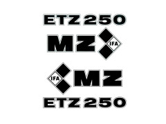 Satz - Schriftzug (Folie) "ETZ 250" gerade /...