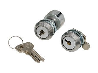 Satz - Lenker- und Sitzbankschloss (Schloss von oben) (2 teilig) IWL SR59 Berliner Roller