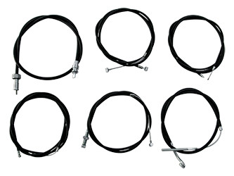 Bowdenzugsatz schwarz (6 teilig) IWL TR150 Troll