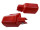 Satz - Protektoren rot (2 teilig) MZ ETZ125, ETZ150, ETZ250, ETZ251, ETZ301