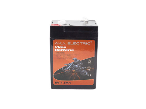 Batterie 6V 4,5Ah (Vliesbatterie) wartungsfrei (für Umbausatz Leergehäuse) AWO Touren, Sport, EMW R35/2, R35/3