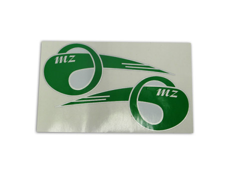 Satz - Aufkleber / Emblem "MZ" gewölbt (2 teilig) MZ BK350