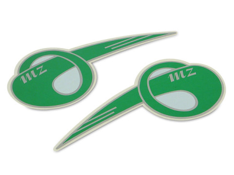 Satz - Schriftzug (Folie) "MZ" gewölbt klein (2 teilig) MZ BK350