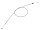 Kupplungszug (Flachlenker) grau MZ ETS125 KL, ETS150 KL, TS125, TS150