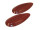 Satz - Kniekissen (links und rechts) Gummi, rot MZ ES175, ES250, ES175/1, ES250/1, ES300