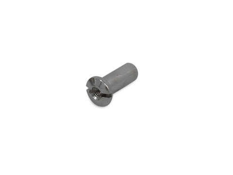 Nippel M4 (L=18,00mm) (Kleeblatt) Edelstahl-Optik MZ RT125