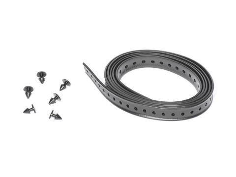 Satz - Lochband (1,00 Meter Lochband + 6 Lochbandknöpfe) schwarz (7 teilig) AWO, EMW