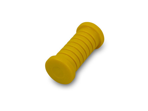 Satz - Fußrastengummi gelb (2 teilig) MZ TS125, TS150, TS250, ETZ125, ETZ150, ETZ250, ETZ251, ETZ301