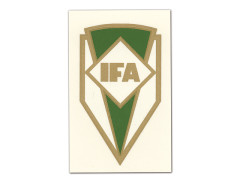Schriftzug (Folie) "IFA" weiß / grün...