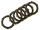 Satz - Kupplungsscheibe A6 (Reibscheibe) (6 teilig) MZ ES125, ES150, ES125/1, ES150/1, ETS125/1, ETS150/1, TS125, TS150, ETZ125, ETZ150
