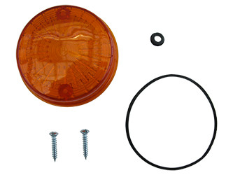 Satz - Blinkerkappe - Lichtaustritt orange D=80,00mm hinten (E-Prüfzeichen) (5 teilig) MZ ETS125/1, ETS150/1, TS125, TS150, TS250, TS250/1, ETZ125, ETZ150, ETZ250