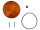 Satz - Blinkerkappe - Lichtaustritt orange D=80,00mm hinten (E-Prüfzeichen) (5 teilig) MZ ETS125/1, ETS150/1, TS125, TS150, TS250, TS250/1, ETZ125, ETZ150, ETZ250
