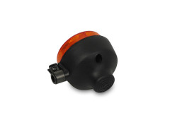 Blinker D=80,00mm (orange) mit schwarzer Endkappe hinten...