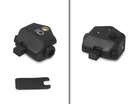 Abblendschalter schwarz mit Innenteil und Plastikkappe (mit Lichthupe) MZ ES125, ES125/1, ES150, ETS150/1, ES175, ES175/1, ES175/2, ES250, ES250/1, ES250/2, ETS250 Trophy Sport, ES300, TS125, TS150, TS250, TS250/1