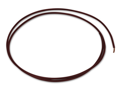Kabel braun 1,0mm² (je Meter)