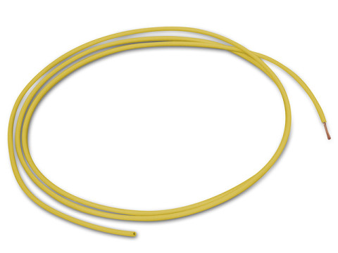 Kabel (1,00mm²) gelb (je Meter)