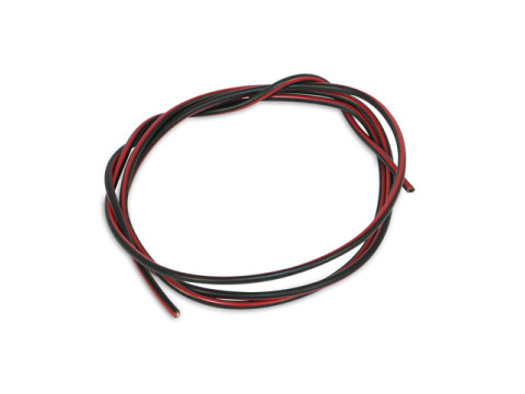 Kabel (1,50mm²) schwarz/rot (je Meter)