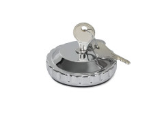 Tankdeckel mit Schloss D=40,00mm (verchromt) IWL Pitty, SR56 Wiesel, SR59 Berliner Roller, TR150 Troll
