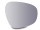 Spiegelglas (104,00 x 87,00mm) Nierenform MZ ES125, ES150, ES175, ES175/1, ES175/1, ES250, ES250/1, ES300, ETS125/1, ETS150/1, ETS250 Trophy Sport